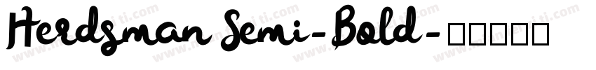 Herdsman Semi-Bold字体转换